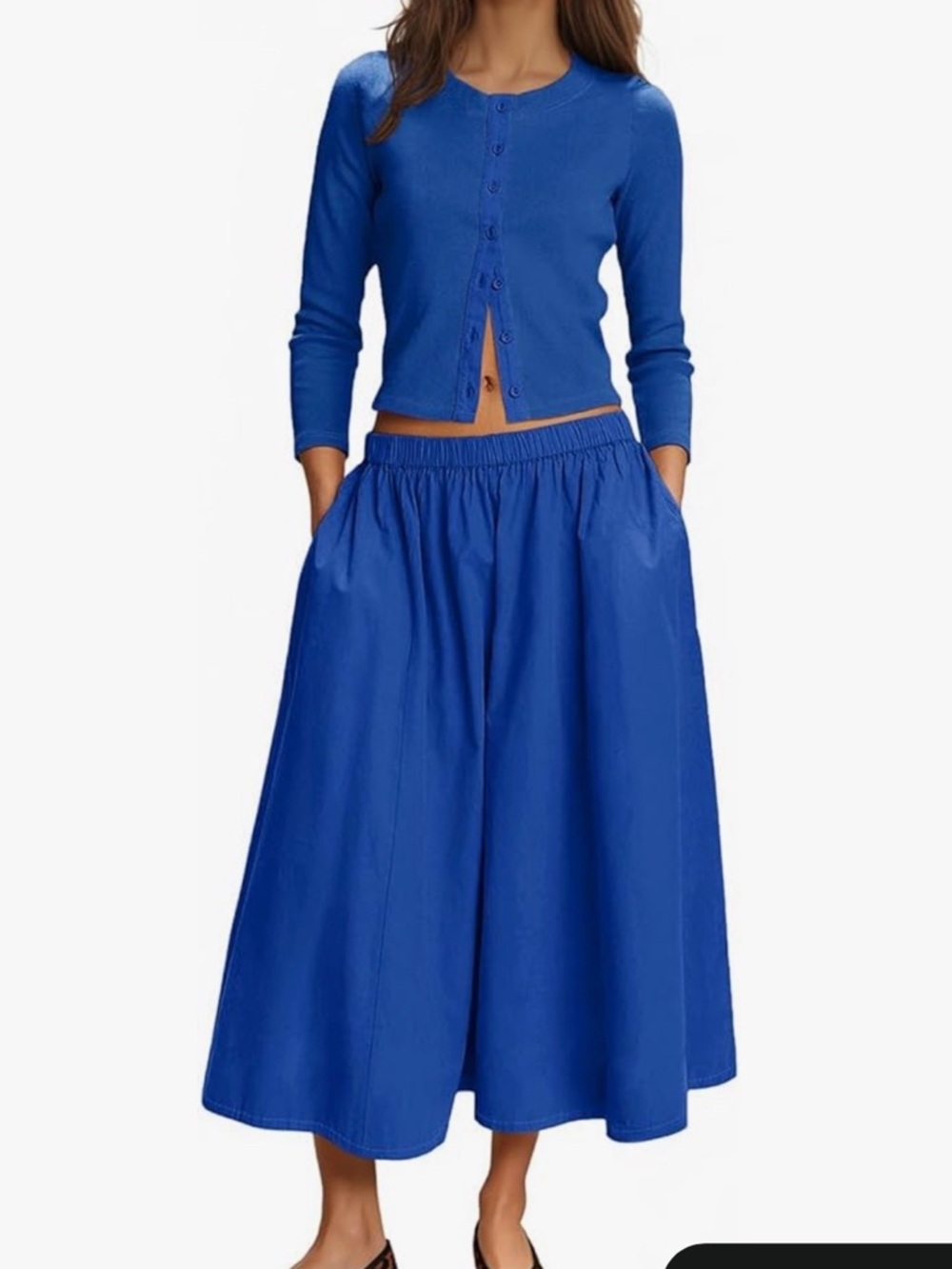 Amazon Royal Blue Women's Maxi Circle Skirt